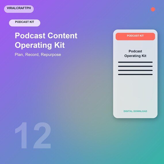 Podcast Planner and Show Notes Template | Episode Tracker and Guest Prep Kit